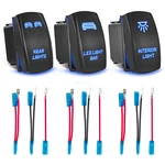 3X Rocker Switch Led Bar + Interior Rear Lights For Polaris Can Am Atv Utv. Fixed Price $17.77.