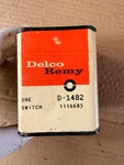 Vintage Delco Remy D-1482 Switch 1116685 New Old Stock Original. Fixed Price $159.00.