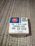 Nos Ac/gm Turn Signal Flasher SF536 6450083 12 Volts With Box. Fixed Price $9.99.