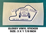 Lime Rock Park Circuit Glossy Vinyl Decal Sticker - Race Track Vintage Scca. Fixed Price $5.75.