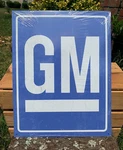 General Motors Gm Original Logo Emblem Tin Metal Classic Sign Garage. Fixed Price $21.95.