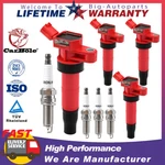 Ignition Coils UF611 + Spark Plugs For Hyundai Santa Fe Sport Kia Optima 2.4L Us. Fixed Price $59.90.