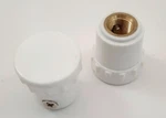 Vw Type Bug 1953-1964 Pair Of White Pop Out Window Latch Knobs. Fixed Price $25.00.