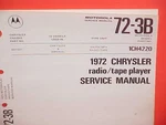 1972 Chrysler Imperial Newport Motorola 8-TRACK/AM-FM-MPLX Radio Service Manual. Fixed Price $25.99.
