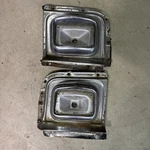 1956 Chevy Parking Lamp Light Turn Signal Bezels Trim Moldings Used Pair. Fixed Price $120.00.