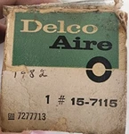 Vintage Delco Aire 15-7115 Blower Motor Switch 7277713, 1961-62 Pontiac. Fixed Price $60.00.