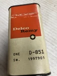 Stop Light Switch Delco Remy D-851 , 1997901 Nos. 1942-54 Chev/gm Sealed America. Fixed Price $29.99.
