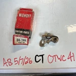 Niehoff DR-3HV Ignition Point Set Genuine Vintage Replacement Nos. Fixed Price $12.00.