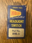 Holley Carburetor Headlight Switch Part No 89R-5 Made In Usa With Collector Box. Fixed Price $79.99.