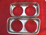 1965 Chrysler Imperial Front Headlight Bezels Rt & Lt Pair. Fixed Price $95.00.
