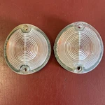 1963 Cadillac Park Light Lamp Lens Pair With Amber Inserts 5954279. Fixed Price $74.99.