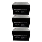 New 3PC 12V 12AH Sla Battery EB12120F1 For WKA12-12F2, UB12120. Fixed Price $144.76.