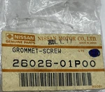 Nissan 26026-01P00 Genuine Grommet-screw Lot Of 4. Fixed Price $5.52.