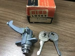 1950 Ford Glove Box Lock, Hurd #41-909, #8A-7006081-D2, B&s 600465, Nos Oem. Fixed Price $69.95.