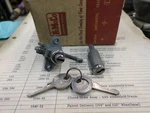1949 Ford Passenger Nos Glove Box Trunk Lock Set With Keys 8A-3689A. Fixed Price $125.00.