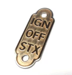 Startix Off Stx Switch Tag - Generator Starter Ignition Auburn Classic Car. Fixed Price $8.00.