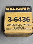Nors Balkamp 3-6436 Windshield Wiper Switch. Fixed Price $30.00.
