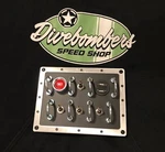 Switch Panel 4LED Push Button And Usb Bomber Style Flush Mount, Hotrod Rat. Fixed Price $115.00.