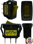 4 Pcs Amber Led Toggle Switch - 3 Pin Rocker 12V 20A Spst Car/boat Usa. Fixed Price $16.95.