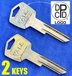 Dpcd Logo 2 Vintage Yale Key Blanks 1957-1958 Dodge Car Ignition Door 1704K. Fixed Price $18.95.