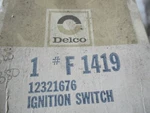 Nos Ford Delco 12321676 D7OA 11572 Ign Lock. Fixed Price $75.00.