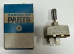 New Old Stock Emergency Flasher Switch For 1966 Models Mopar #2587348. Fixed Price $215.00.