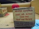 Nos 1952-55 Ford Mercury Dash Vacuum Shutoff Heater Switch Dole M-7031. Fixed Price $75.00.