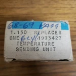 Nos Gm 1993427 Temperature Light Sending 68 - 69 Chev. Fixed Price $25.00.