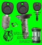 Gm Ignition Switch Lock Cylinder & Single Door Spare Tire Set 3 Chevy Keys. Fixed Price $119.84.
