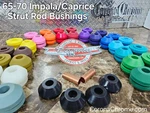 Strut Rod Bushings 65-70 Impala Gm# 3869193. Fixed Price $80.00.
