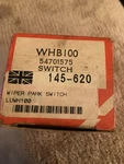 Lucas Wiper Park Switch Mgb Triumph Spitfire, TR6 250 Nos 145-620. Fixed Price $69.99.