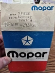 Oem Nos Mopar Turn Signal Switch # 5209972 Fits 1978-1980 Omni/horizon. Fixed Price $29.95.