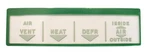 1957 Chevy Bel Air Or 210 Deluxe Heater Control Face Plate Lens, Each. Fixed Price $19.50.