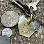 1977 Datsun 280 Z Solid Brass Key Fob. Fixed Price $14.95.