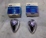 License Plate Lamp Lenses, Pair, Ranchero, 1971/72 Ford Station Wagon, Nos. Fixed Price $89.00.