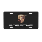 Porsche 12 X 6 Inch Aluminum Car Front License Plate Cover Black. Fixed Price $26.12.
