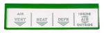 Trim Parts Heater Control Face Lens 1957 Chevy Bel Air 150 210 Nomad Del Ray. Fixed Price $36.98.