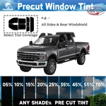 Precut 2PLY Window Tint Film Kit All Ford F250/F350/F450/F550 Crew Cab. Fixed Price $39.99.