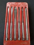 Snap 6PC Ratcheting Screwdriver Combination Blade/shaft Set Shank SGDMRC60. Fixed Price $260.00.