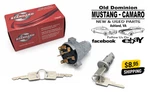 1967 Camaro Ignition Switch And Cylinder With Square Keys. Fixed Price $69.95.