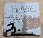 Acdelco D889 Stoplight Switch 25524844. Fixed Price $31.00.