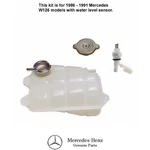 Radiator Overflow Expansion Tank Kit With Cap And Sensor 1986-91 Mercedes W126. Fixed Price $94.41.