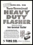 1959 Tung-sol Newark Nj 536 12 Volt Two-terminal Heavy Duty Flashers Print Ad. Fixed Price $9.95.